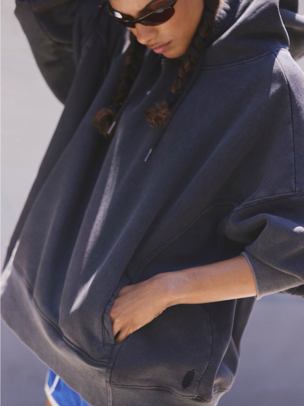FP Movement by Free People Washed Black Oversized Hoodie - Picture 3 of 4